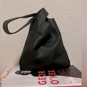 EILEEN FISHER SOFT LEATHER WRIST PURSE